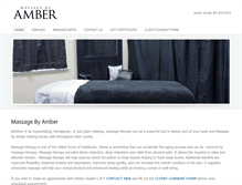 Tablet Screenshot of massagebyamber.com